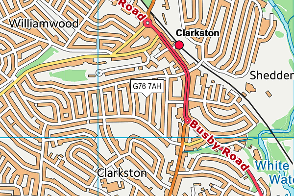 G76 7AH map - OS VectorMap District (Ordnance Survey) G76 7AH map - OS VectorMap District (Ordnance Survey)