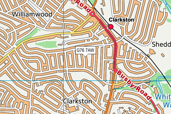 G76 7AW map - OS VectorMap District (Ordnance Survey) G76 7AW map - OS VectorMap District (Ordnance Survey)