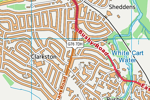 G76 7DH map - OS VectorMap District (Ordnance Survey) G76 7DH map - OS VectorMap District (Ordnance Survey)
