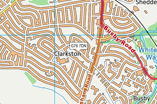 G76 7DN map - OS VectorMap District (Ordnance Survey) G76 7DN map - OS VectorMap District (Ordnance Survey)