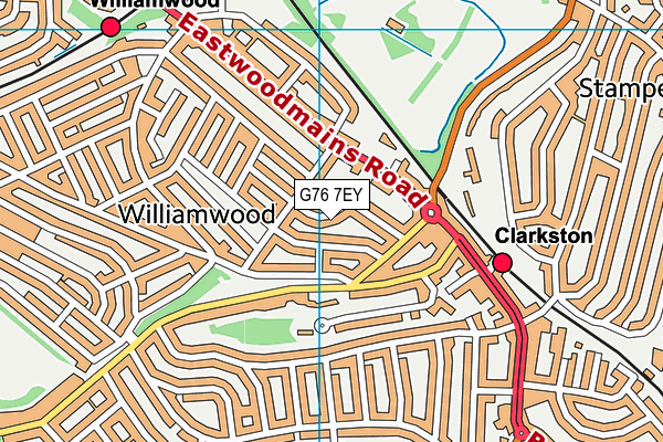 G76 7EY map - OS VectorMap District (Ordnance Survey) G76 7EY map - OS VectorMap District (Ordnance Survey)