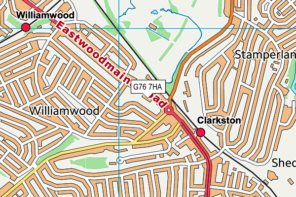 G76 7HA map - OS VectorMap District (Ordnance Survey) G76 7HA map - OS VectorMap District (Ordnance Survey)
