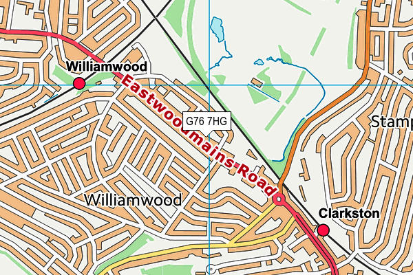 G76 7HG map - OS VectorMap District (Ordnance Survey) G76 7HG map - OS VectorMap District (Ordnance Survey)