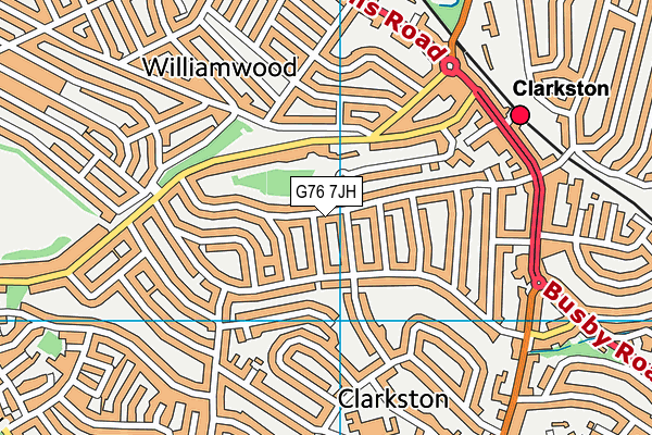 G76 7JH map - OS VectorMap District (Ordnance Survey) G76 7JH map - OS VectorMap District (Ordnance Survey)