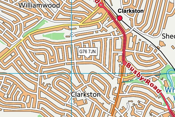 G76 7JN map - OS VectorMap District (Ordnance Survey) G76 7JN map - OS VectorMap District (Ordnance Survey)