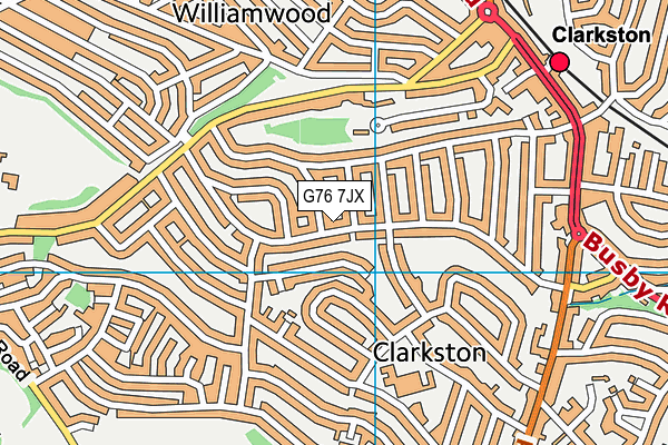 G76 7JX map - OS VectorMap District (Ordnance Survey) G76 7JX map - OS VectorMap District (Ordnance Survey)