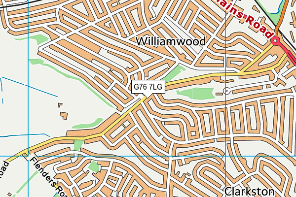 G76 7LG map - OS VectorMap District (Ordnance Survey) G76 7LG map - OS VectorMap District (Ordnance Survey)