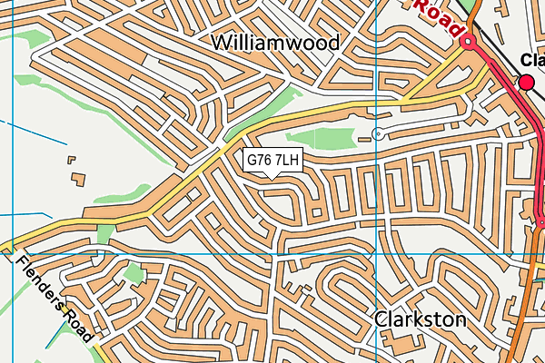 G76 7LH map - OS VectorMap District (Ordnance Survey) G76 7LH map - OS VectorMap District (Ordnance Survey)