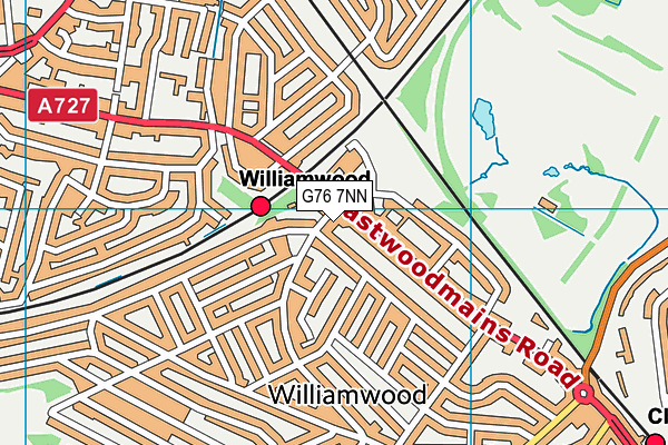 G76 7NN map - OS VectorMap District (Ordnance Survey)