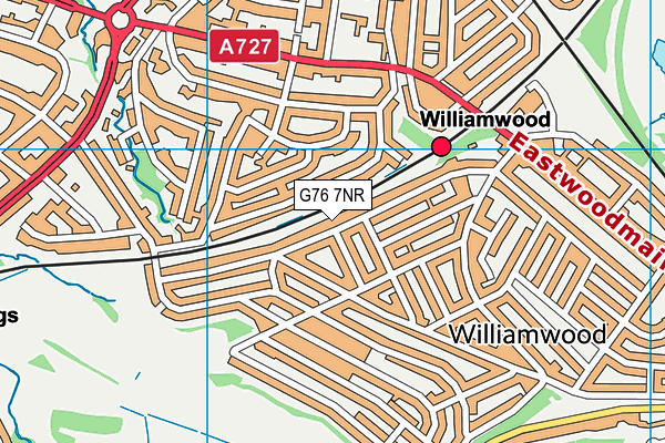 G76 7NR map - OS VectorMap District (Ordnance Survey)