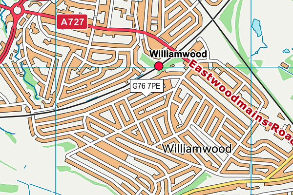 G76 7PE map - OS VectorMap District (Ordnance Survey) G76 7PE map - OS VectorMap District (Ordnance Survey)