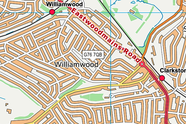 G76 7QB map - OS VectorMap District (Ordnance Survey) G76 7QB map - OS VectorMap District (Ordnance Survey)