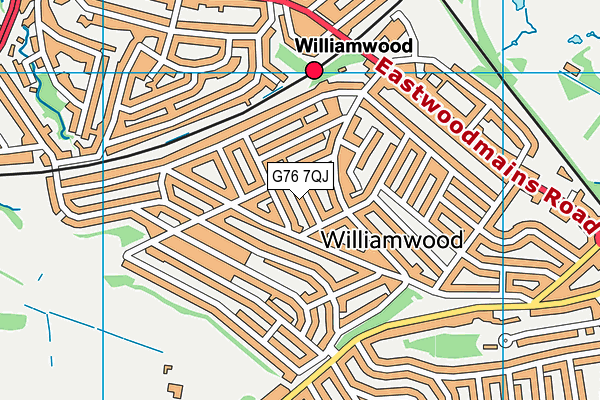 G76 7QJ map - OS VectorMap District (Ordnance Survey) G76 7QJ map - OS VectorMap District (Ordnance Survey)
