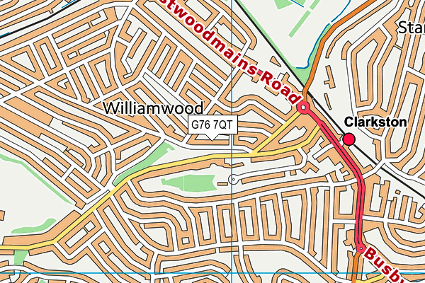 G76 7QT map - OS VectorMap District (Ordnance Survey) G76 7QT map - OS VectorMap District (Ordnance Survey)