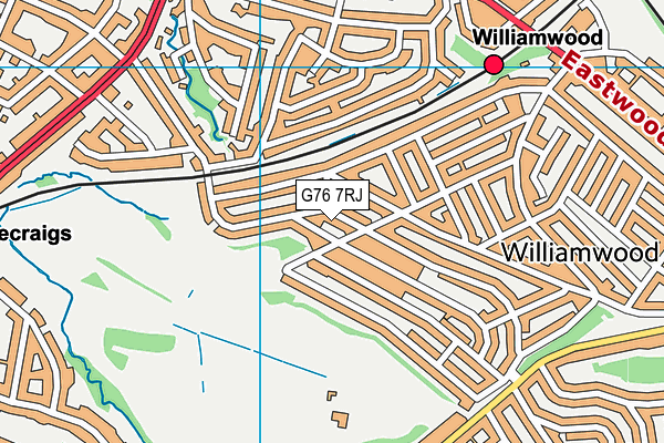 G76 7RJ map - OS VectorMap District (Ordnance Survey) G76 7RJ map - OS VectorMap District (Ordnance Survey)