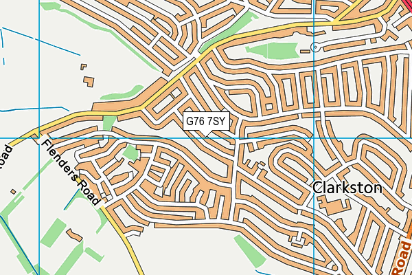 G76 7SY map - OS VectorMap District (Ordnance Survey) G76 7SY map - OS VectorMap District (Ordnance Survey)