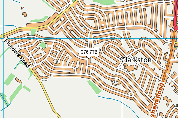 G76 7TB map - OS VectorMap District (Ordnance Survey) G76 7TB map - OS VectorMap District (Ordnance Survey)