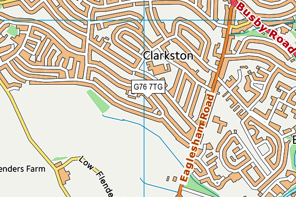 G76 7TG map - OS VectorMap District (Ordnance Survey) G76 7TG map - OS VectorMap District (Ordnance Survey)