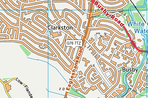 G76 7TZ map - OS VectorMap District (Ordnance Survey) G76 7TZ map - OS VectorMap District (Ordnance Survey)