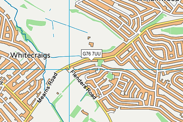 G76 7UU map - OS VectorMap District (Ordnance Survey)