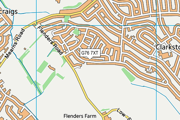 G76 7XT map - OS VectorMap District (Ordnance Survey) G76 7XT map - OS VectorMap District (Ordnance Survey)