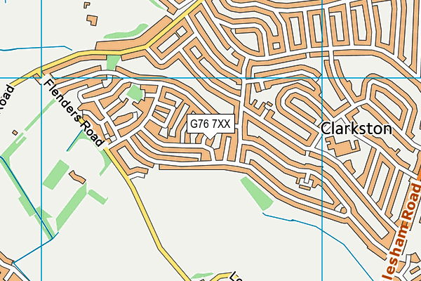G76 7XX map - OS VectorMap District (Ordnance Survey) G76 7XX map - OS VectorMap District (Ordnance Survey)