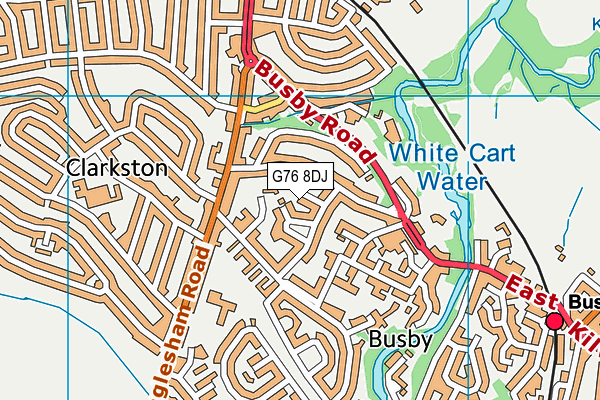 G76 8DJ map - OS VectorMap District (Ordnance Survey) G76 8DJ map - OS VectorMap District (Ordnance Survey)