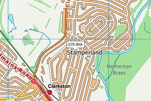 G76 8HA map - OS VectorMap District (Ordnance Survey) G76 8HA map - OS VectorMap District (Ordnance Survey)