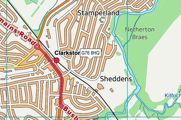 G76 8HQ map - OS VectorMap District (Ordnance Survey) G76 8HQ map - OS VectorMap District (Ordnance Survey)