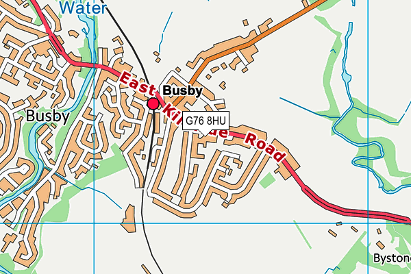 G76 8HU map - OS VectorMap District (Ordnance Survey)
