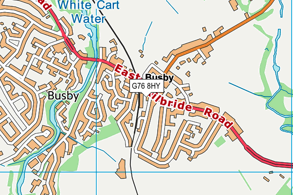 G76 8HY map - OS VectorMap District (Ordnance Survey)