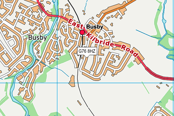 G76 8HZ map - OS VectorMap District (Ordnance Survey) G76 8HZ map - OS VectorMap District (Ordnance Survey)