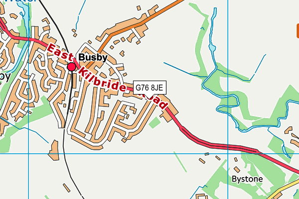 G76 8JE map - OS VectorMap District (Ordnance Survey) G76 8JE map - OS VectorMap District (Ordnance Survey)