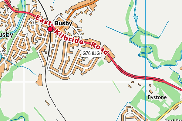 G76 8JG map - OS VectorMap District (Ordnance Survey) G76 8JG map - OS VectorMap District (Ordnance Survey)