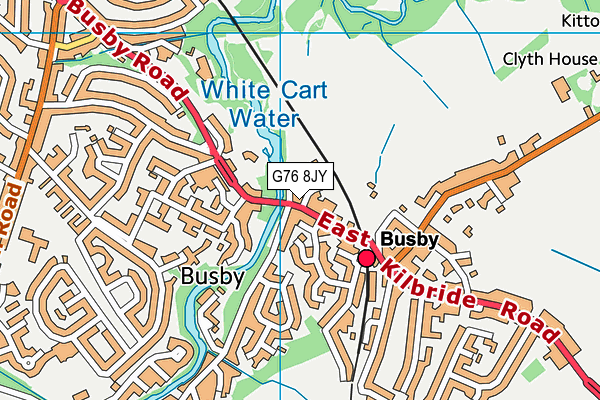G76 8JY map - OS VectorMap District (Ordnance Survey)
