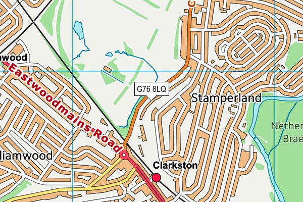 G76 8LQ map - OS VectorMap District (Ordnance Survey) G76 8LQ map - OS VectorMap District (Ordnance Survey)