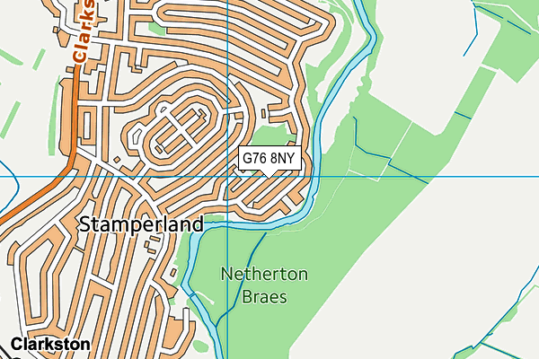 G76 8NY map - OS VectorMap District (Ordnance Survey) G76 8NY map - OS VectorMap District (Ordnance Survey)