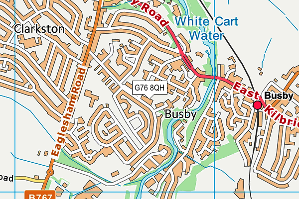 G76 8QH map - OS VectorMap District (Ordnance Survey) G76 8QH map - OS VectorMap District (Ordnance Survey)