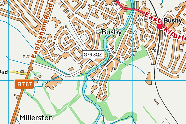 G76 8QZ map - OS VectorMap District (Ordnance Survey) G76 8QZ map - OS VectorMap District (Ordnance Survey)
