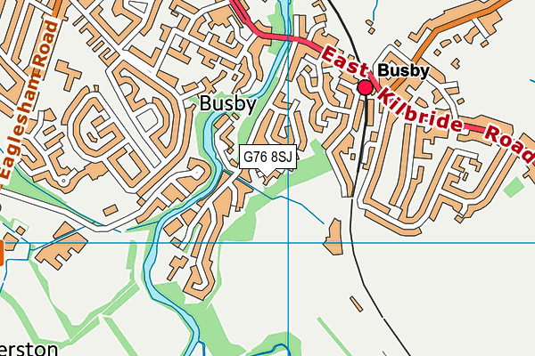 G76 8SJ map - OS VectorMap District (Ordnance Survey) G76 8SJ map - OS VectorMap District (Ordnance Survey)