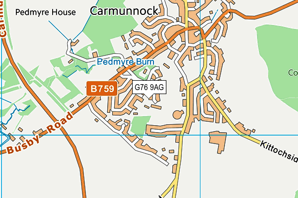 G76 9AG map - OS VectorMap District (Ordnance Survey) G76 9AG map - OS VectorMap District (Ordnance Survey)