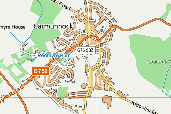 G76 9BZ map - OS VectorMap District (Ordnance Survey) G76 9BZ map - OS VectorMap District (Ordnance Survey)
