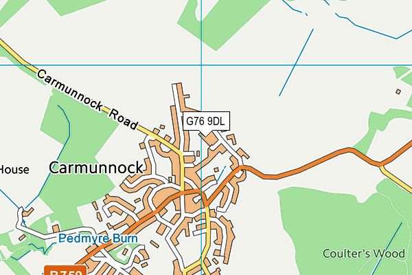 G76 9DL map - OS VectorMap District (Ordnance Survey) G76 9DL map - OS VectorMap District (Ordnance Survey)