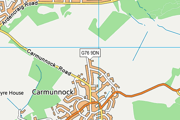 G76 9DN map - OS VectorMap District (Ordnance Survey) G76 9DN map - OS VectorMap District (Ordnance Survey)