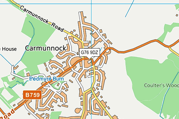 G76 9DZ map - OS VectorMap District (Ordnance Survey) G76 9DZ map - OS VectorMap District (Ordnance Survey)