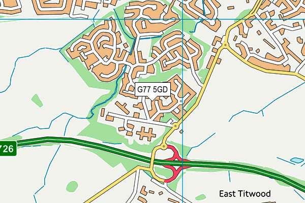 G77 5GD map - OS VectorMap District (Ordnance Survey) G77 5GD map - OS VectorMap District (Ordnance Survey)