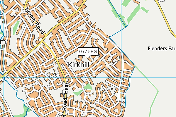 G77 5HG map - OS VectorMap District (Ordnance Survey) G77 5HG map - OS VectorMap District (Ordnance Survey)