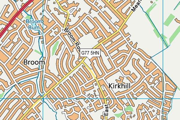 G77 5HN map - OS VectorMap District (Ordnance Survey) G77 5HN map - OS VectorMap District (Ordnance Survey)