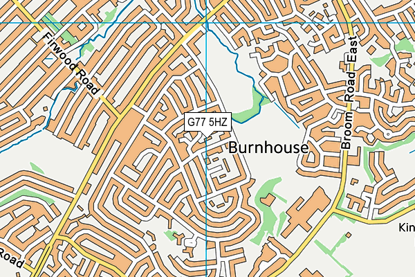 G77 5HZ map - OS VectorMap District (Ordnance Survey) G77 5HZ map - OS VectorMap District (Ordnance Survey)