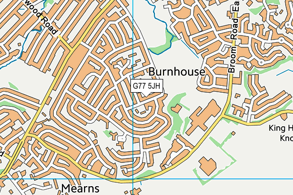 G77 5JH map - OS VectorMap District (Ordnance Survey) G77 5JH map - OS VectorMap District (Ordnance Survey)